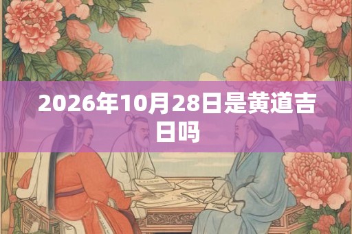 2026年10月28日是黄道吉日吗