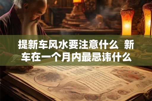 提新车风水要注意什么  新车在一个月内最忌讳什么