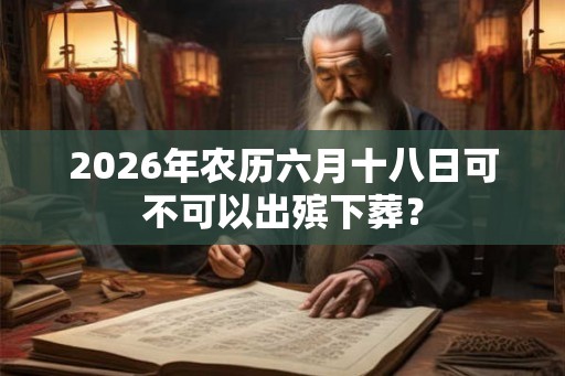 2026年农历六月十八日可不可以出殡下葬？