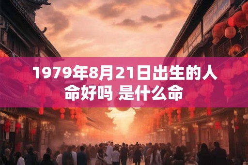1979年8月21日出生的人命好吗 是什么命 1979年8月21日出生的人命好吗 是什么命