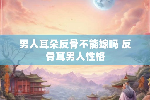 男人耳朵反骨不能嫁吗 反骨耳男人性格 男人耳朵反骨不能嫁吗 反骨耳男人性格