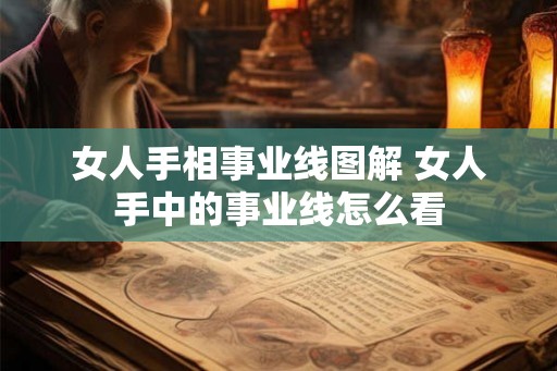 女人手相事业线图解 女人手中的事业线怎么看