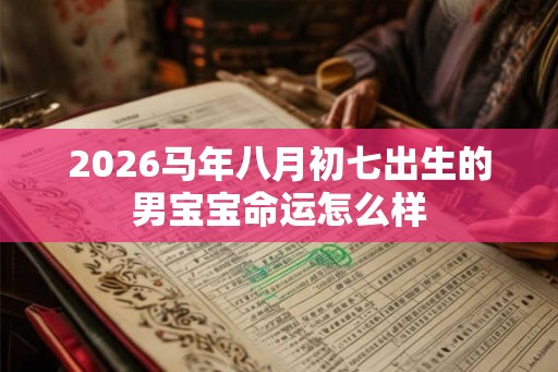 2026马年八月初七出生的男宝宝命运怎么样