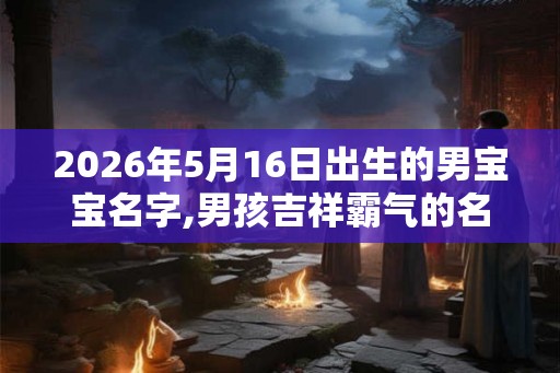 2026年5月16日出生的男宝宝名字,男孩吉祥霸气的名字