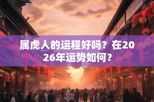 属虎人的运程好吗？在2026年运势如何？