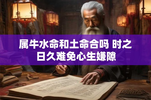 属牛水命和土命合吗 时之日久难免心生嫌隙 属牛水命和土命合吗 时之日久难免心生嫌隙
