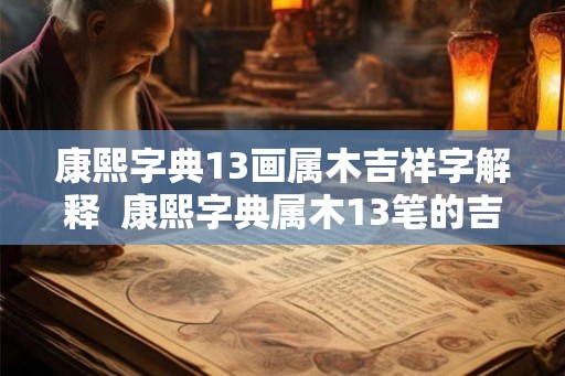 康熙字典13画属木吉祥字解释  康熙字典属木13笔的吉祥字
