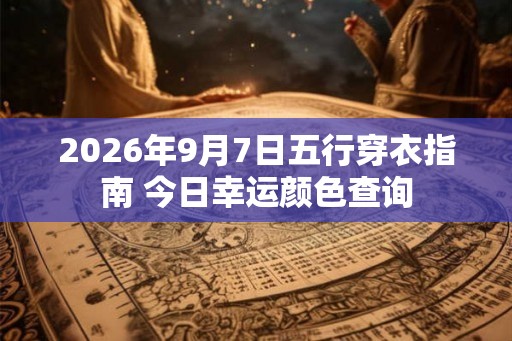 2026年9月7日五行穿衣指南 今日幸运颜色查询