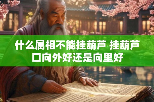 什么属相不能挂葫芦 挂葫芦口向外好还是向里好