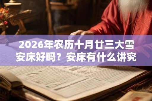 2026年农历十月廿三大雪安床好吗？安床有什么讲究？