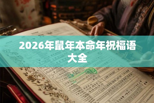 2026年鼠年本命年祝福语大全 2026年鼠年本命年祝福语大全