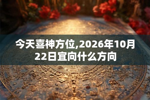 今天喜神方位,2026年10月22日宜向什么方向