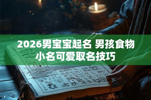 2026男宝宝起名 男孩食物小名可爱取名技巧 2026男宝宝起名 男孩食物小名可爱取名技巧