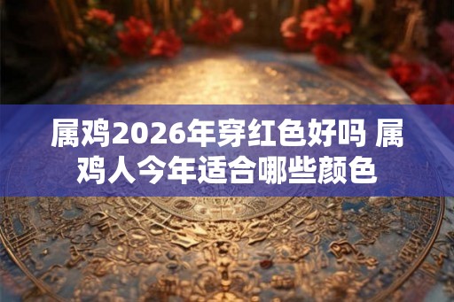 属鸡2026年穿红色好吗 属鸡人今年适合哪些颜色