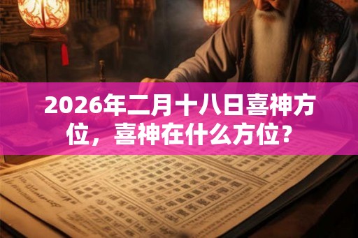 2026年二月十八日喜神方位，喜神在什么方位？
