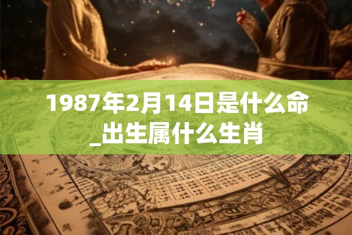 1987年2月14日是什么命_出生属什么生肖
