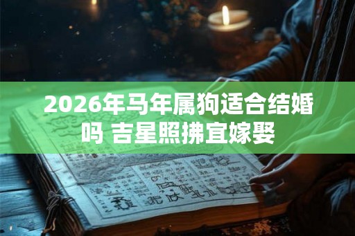 2026年马年属狗适合结婚吗 吉星照拂宜嫁娶