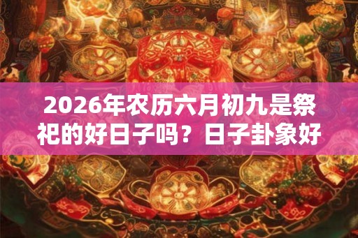 2026年农历六月初九是祭祀的好日子吗？日子卦象好吗？