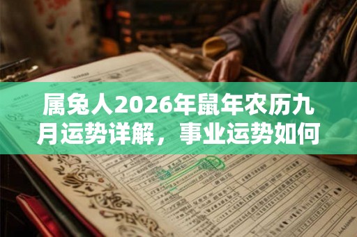 属兔人2026年鼠年农历九月运势详解,事业运势如何? 属兔人2026年鼠年农历九月运势详解,事业运势如何?