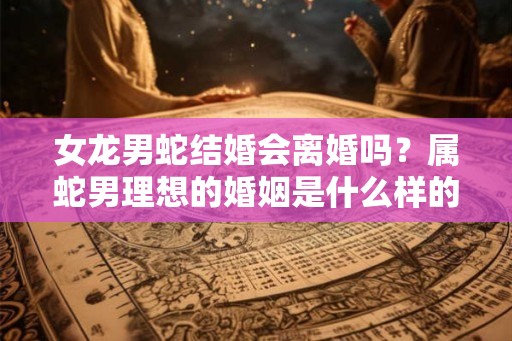女龙男蛇结婚会离婚吗？属蛇男理想的婚姻是什么样的？
