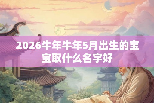 2026牛年牛年5月出生的宝宝取什么名字好 2026牛年牛年5月出生的宝宝取什么名字好