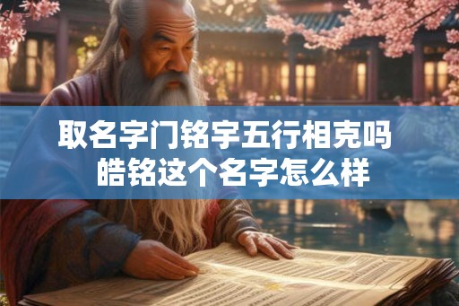 取名字门铭宇五行相克吗  皓铭这个名字怎么样