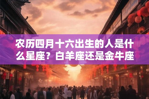 农历四月十六出生的人是什么星座？白羊座还是金牛座？