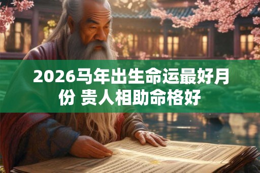 2026马年出生命运最好月份 贵人相助命格好