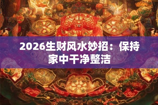 2026生财风水妙招：保持家中干净整洁