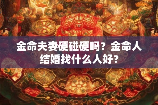金命夫妻硬碰硬吗?金命人结婚找什么人好? 金命夫妻硬碰硬吗?金命人结婚找什么人好?