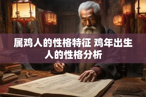 属鸡人的性格特征 鸡年出生人的性格分析