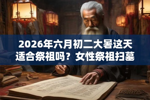 2026年六月初二大暑这天适合祭祖吗？女性祭祖扫墓有什么讲究？