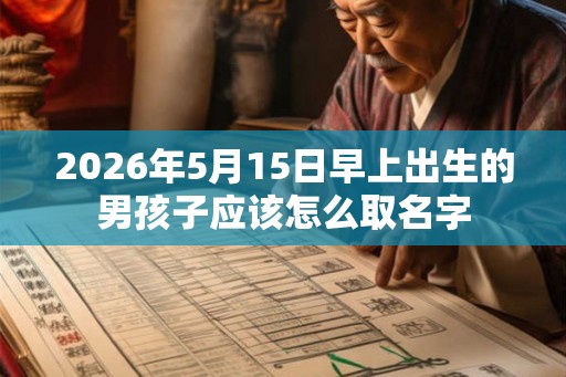 2026年5月15日早上出生的男孩子应该怎么取名字 2026年5月15日早上出生的男孩子应该怎么取名字