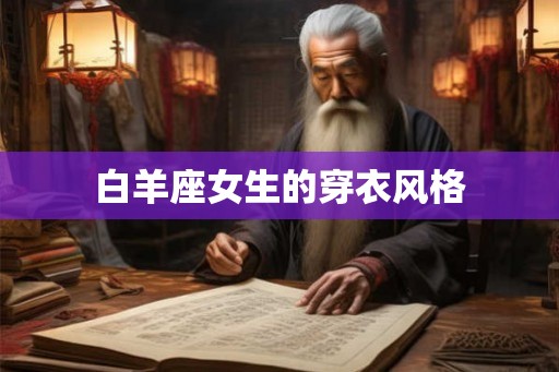 白羊座女生的穿衣风格