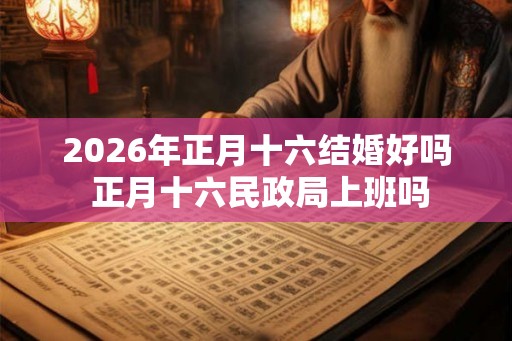 2026年正月十六结婚好吗 正月十六民政局上班吗