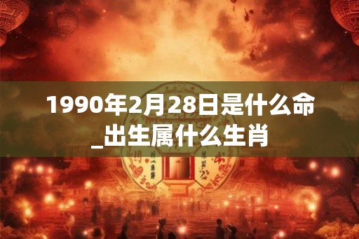 1990年2月28日是什么命_出生属什么生肖
