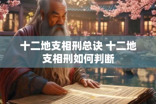 十二地支相刑总诀 十二地支相刑如何判断 十二地支相刑总诀 十二地支相刑如何判断