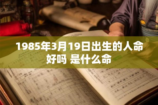 1985年3月19日出生的人命好吗 是什么命