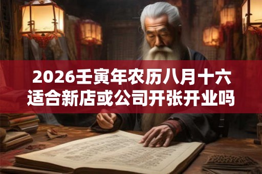 2026壬寅年农历八月十六适合新店或公司开张开业吗? 2026壬寅年农历八月十六适合新店或公司开张开业吗?