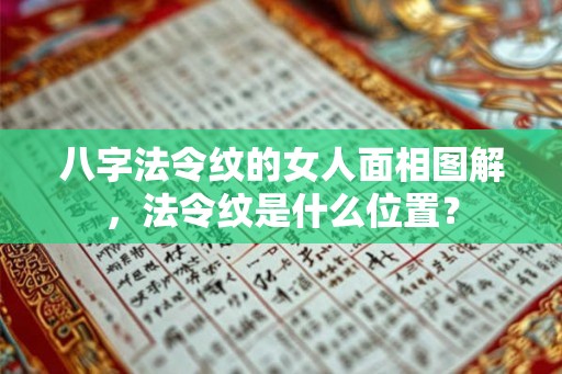 八字法令纹的女人面相图解，法令纹是什么位置？