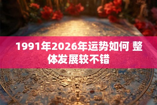 1991年2026年运势如何 整体发展较不错