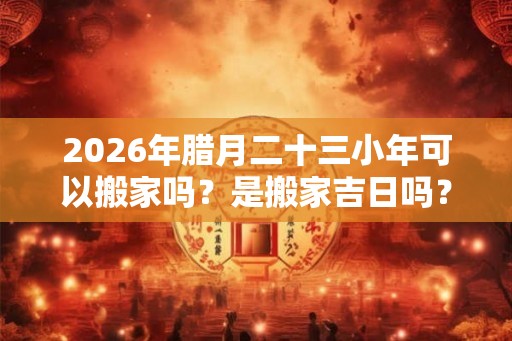 2026年腊月二十三小年可以搬家吗？是搬家吉日吗？