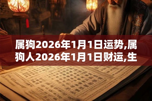 属狗2026年1月1日运势,属狗人2026年1月1日财运,生肖狗2026年1月1日运势 属狗2026年1月1日运势,属狗人2026年1月1日财运,生肖狗2026年1月1日运势