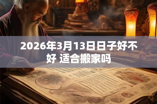 2026年3月13日日子好不好 适合搬家吗
