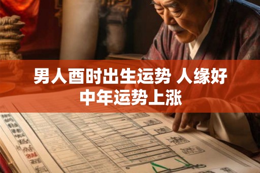男人酉时出生运势 人缘好中年运势上涨