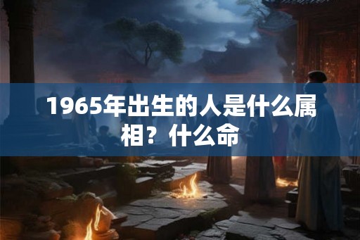 1965年出生的人是什么属相？什么命