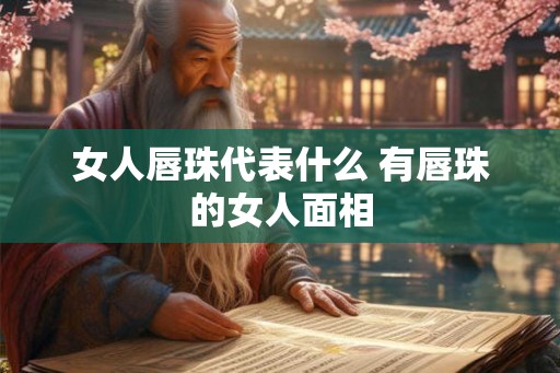 女人唇珠代表什么 有唇珠的女人面相