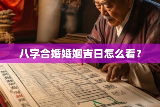 八字合婚婚姻吉日怎么看？