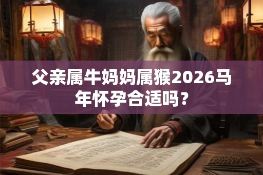父亲属牛妈妈属猴2026马年怀孕合适吗？