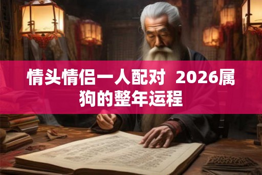 情头情侣一人配对  2026属狗的整年运程